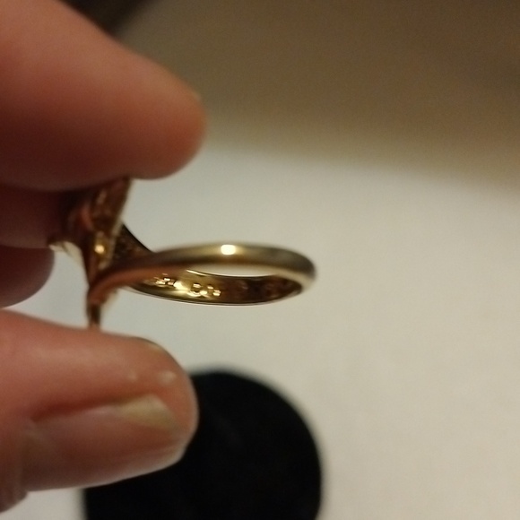 Vintage Gold tone COP castings on Parade 88 Dolphin wrap ring - Picture 4 of 8